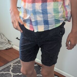 Kid's Navy Floral Tea Collection Shorts